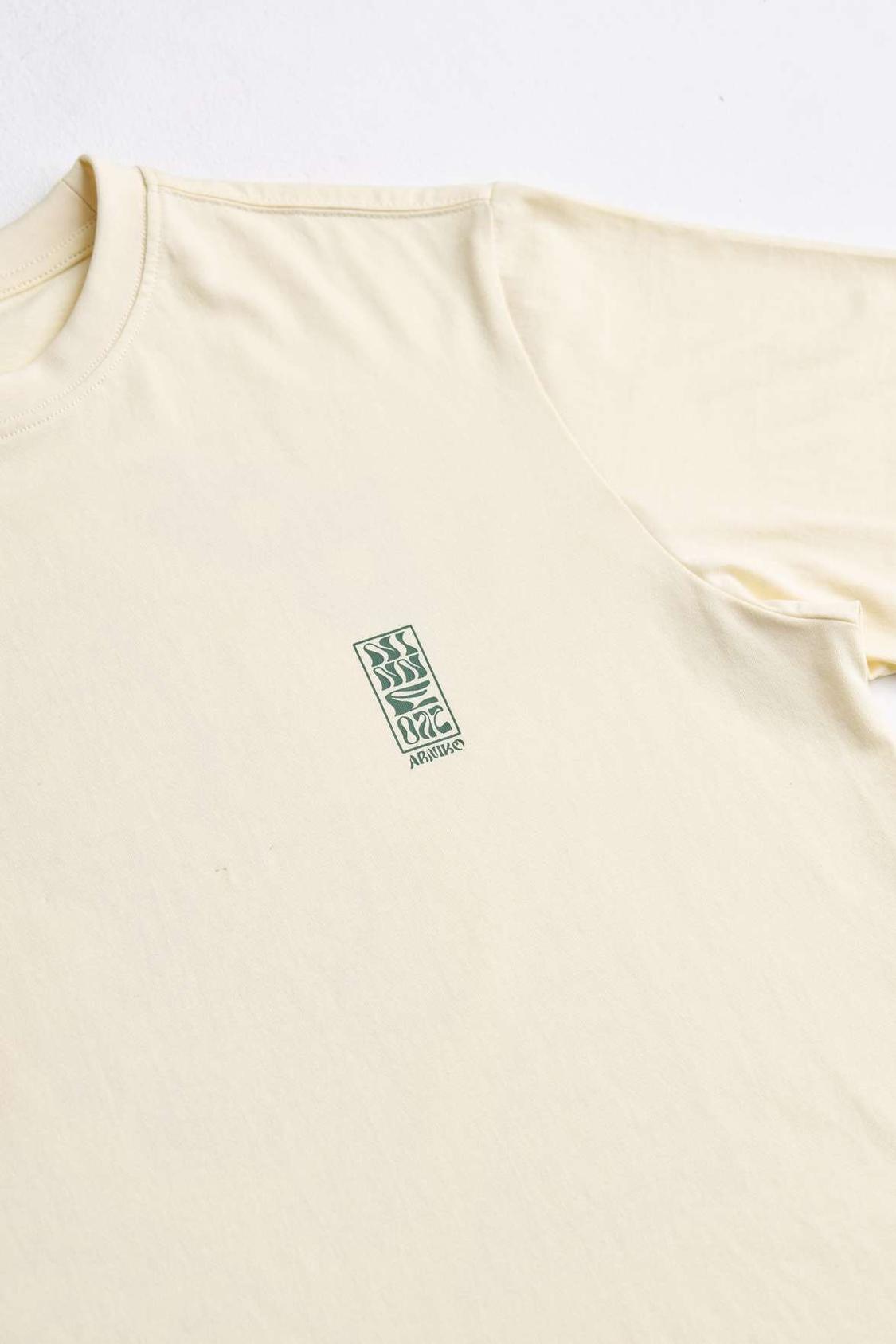 Arniko Mustang T-Shirt Off-White Unisex Bio-Baumwolle weiß